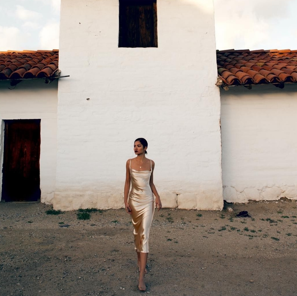 Rat & Boa Sofia dress, gold, silk slip dress only worn once.